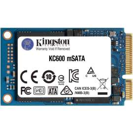 Kingston KC600 512 GB Solid State Drive, mSATA Internal, SATA (SATA/600), Desktop PC, Notebook Device Supported, 300 TB TBW