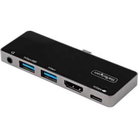 StarTech.com Star Tech.com USB C Multiport Adapter, USB-C to 4K 60Hz HDMI, 100W PD Pass-Through, 3xUSB, Audio, USB-C Mini Dock, Portable USB Type-C Dock, USB-C Multiport Adapter (5Gbps) w/DP 1.4 Alt Mode, 4K 60Hz HDMI, USB 3.2/3.1 Gen 1 Hub (2xA, 1xC), Ca