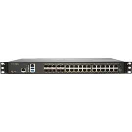 SonicWall NSA 3700 Network Security/Firewall Appliance, 24 Port, 10/100/1000Base-T, 10GBase-X, 10 Gigabit Ethernet, DES, 3DES, MD5, SHA-1, AES (128-bit), AES (192-bit), AES (256-bit)