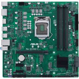Asus Q570M-C/CSM Desktop Motherboard, Intel Q470 Chipset, Socket LGA-1200, Intel Optane Memory Ready, Micro ATX