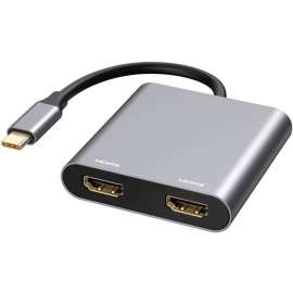 4XEM Dual HDMI USB-C Dock, for Notebook/Monitor, 100 W, USB 3.0 Type C, 4K