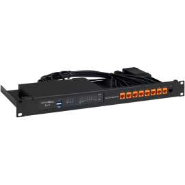 RACKMOUNT.IT SW-Rack RM-SW-T10 Rack Shelf - For Networking, Firewall - 1U Rack Height x 19" Rack Width - Rack-mountable - Jet Black