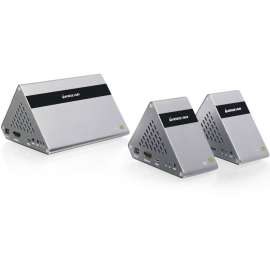IOGEAR Ultra-Fast 60GHz Wireless 4K UHD Transmitter & Receiver Kit for 2 TVs, 1 Input Device, 2 Output Device, 40 ft Range, 3 x USB