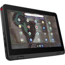 Lenovo 500e Chromebook Gen 3 82JB0001US 11.6" Touchscreen Convertible 2 in 1 Chromebook, HD, 1366 x 768, Intel Celeron N5100 Quad-core (4 Core) 1.10 GHz, 4 GB Total RAM