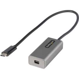 StarTech.com USB C to Mini DisplayPort Adapter, 4K 60Hz USB-C to mDP Adapter Dongle, USB Type-C to Mini DP Video Converter, w/ 12" Cable, USB-C to Mini DisplayPort 1.2 adapter dongle supports 4K 60Hz or 1080p video ,  HBR2/HDCP 2.2/1.4, USB C display adap