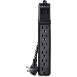 CyberPower B608B 6-Outlet Surge Suppressor/Protector, 6 x NEMA 5-15R, 500 J