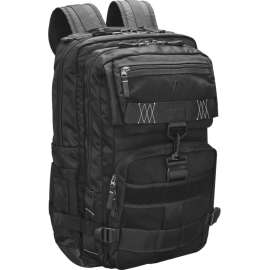 V7 Elite Black Ops CBX16-OPS-BLK Carrying Case (Backpack) for 16" to 16.1" Notebook, Black, Water Resistant Bottom, 600D Polyester Body, Shoulder Strap, Trolley Strap
