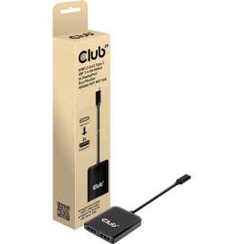 Club 3D USB3.2 Gen2 Type-C(DP Alt-Mode) to DisplayPort Dual Monitor 4K60Hz M/F MST Hub, 3840 × 2160, DisplayPort, USB