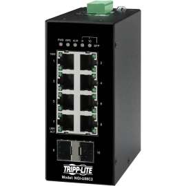 Tripp Lite Ethernet Switch Unmanaged 8Port Industrial DIN Mount 10/100 Mbps, 8 Ports, Gigabit Ethernet, 10/100/1000Base-T, 1000Base-X, TAA Compliant
