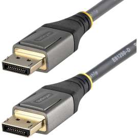 StarTech.com 13ft (4m) VESA Certified DisplayPort 1.4 Cable, 8K 60Hz HDR10, UHD 4K 120Hz Video, DP to DP Monitor Cord, DP 1.4 Cable, M/M, 13.1ft/4m VESA Certified DisplayPort 1.4 cable; 8K 60Hz/4K 120Hz video/32.4Gbps/HDR10/32Ch Audio, Monitor cord with 2