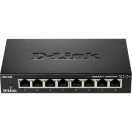 D-Link DGS-108 Ethernet Switch, 8 Ports, 2 Layer Supported, 4.62 W Power Consumption, Twisted Pair