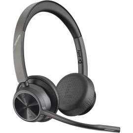 Poly Voyager 4300 UC 4320-M Headset, Stereo, USB Type A, Wired/Wireless, Bluetooth