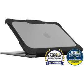 Max Cases MAXCases Extreme Shell-L MacBook Pro Case - For Apple MacBook Pro - Textured Grip - Black/Clear - Impact Absorbing, Impact Resistant, Scratch Resistant, Anti-slip, Drop Resistant, Bacterial Resistant, Damage Resistant - Polycarbonate, Ther