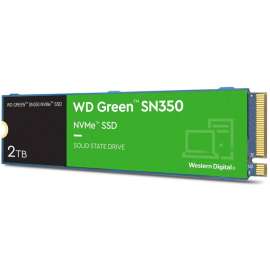Wd Western Digital Green SN350 WDS200T3G0C 2 TB Solid State Drive, M.2 2280 Internal, PCI Express NVMe, 3200 MB/s Maximum Read Transfer Rate