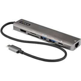 StarTech.com USB C Multiport Adapter, USB-C to 4K 60Hz HDMI 2.0, 100W PD Pass-through, SD, USB, GbE, USB Type-C Mini Dock, 12" Long Cable, USB-C multiport adapter (5Gbps USB 3.1 Gen 1) Replaces DKT30CSDHPD, DP 1.4 Alt-Mode for 4K 60Hz HDMI 2.0b/2x USB-A/M