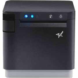 Star Micronics mC-Print3, Thermal, Ethernet (LAN), USB, Lightning, Bluetooth (MFi), CloudPRNT - 3" Receipt Printer - 250mm/sec - Monochrome - Auto Cutter - Black Color - External Power Supply Included
