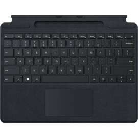 Microsoft Signature Keyboard/Cover Case with Slim Pen 2 for Microsoft Surface Pro 8, Surface Pro X Tablet - Black - Alcantara Exterior Material - 8.9" Height x 11.4" Width x 0.2" Depth