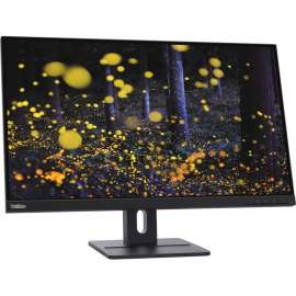 Lenovo ThinkVision E27q-20 27" WQHD WLED LCD Monitor, 16:9, Raven Black, 27" Class, In-plane Switching (IPS) Technology