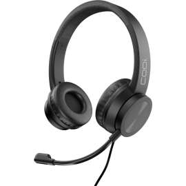 CODi Noise-Cancelling USB-A Headset w/ Boom Microphone, Stereo, USB Type A, Wired, Over-the-head