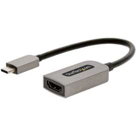 StarTech.com USB C to HDMI Adapter Dongle, 4K 60Hz, HDR10, USB-C to HDMI 2.0b Converter, USB Type-C DP Alt Mode to HDMI Monitor/Display, USB C to HDMI video adapter dongle w/ HDR10, 4K 60Hz (3840x2160)/1080p/HBR3/18Gbps/2ch Audio/HDCP 2.2, USB Type-C to H