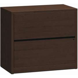 HON Brigade 800 Series Lateral File, 2 Legal/Letter-Size File Drawers, Light Gray, 36" x 18" x 28"