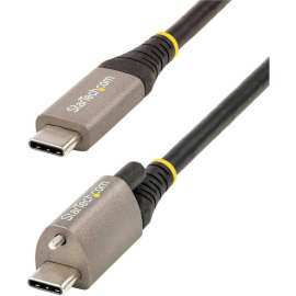 20in 50cm Top Single Screw Locking USB C Cable 10Gbps, USB 3.1/3.2 Gen 2 Type-C Cable, 5A/100W PD, DP Alt Mode, USB-C to C Cord - 20"/50cm USB-C to C Top Screw Locking cable; USB 3.1 Gen 2/10Gbps; up to 100W (5A) PD 3.0; DP 1.4 Alt mode