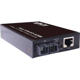 Tripp Lite Hardened Copper to Fiber Media Converter RJ45/SC MMF 10/100Mbps, 1 x Network (RJ-45), 1 x SC Ports, DuplexSC Port, Multi-mode