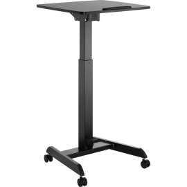 V7 Mobile Lectern Height Adjustable, Podium with Tilt, Laptop Presentation, Gas Spring, 44.4" Max Height x 20.9" Width