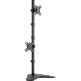 V7 DS1FSDS Monitor Stand, Up to 27" Screen Support, 34.83 lb Load Capacity, 35.6" Height x 11" Width, Desktop