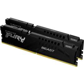 Kingston FURY Beast 32GB (2 x 16GB) DDR5 SDRAM Memory Kit, For Motherboard, 32 GB (2 x 16GB) DDR5 SDRAM, 5200 MHz, CL40
