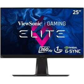 ViewSonic ELITE XG251G 25 Inch 1080p 1ms 360Hz IPS Gaming Monitor with GSYNC, HDR400, RGB Lighting, NVIDIA Reflex, and Advanced Ergonomics for Esports, 25" ELITE Gaming Monitor, In-plane Switching (IPS) Technology, Full HD 1920 x 1080 Resolution, 16.7 Mil