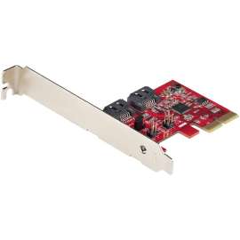 StarTech.com SATA PCIe Card, 2 Port PCIe SATA Expansion Card, 6Gbps SATA, PCI Express to SATA Adapter, SATA RAID, PCIe to SATA Converter, SATA III 6Gbps PCIe x2 expansion adapter card converter, 2-Port SATA 3, RAID 0/1/SPAN/JBOD, BIOS level RAID setup/con