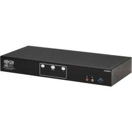 Tripp Lite HDMI KVM Switch 2-Port Dual-Switch Desktop 4K60Hz USB 3.2 Gen 1 - 1 Computer(s) - 4096 x 2160 - 50 Hz, 60 Hz - 1 x Network (RJ-45) - 6 x USB - 5 x HDMI - Desktop, Rack-mountable
