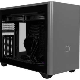 Cooler Master Usa Cooler Master NR200P MAX NR200P-MCNN85-SL0 Computer Case - Mini-tower - Black, Gray - Steel, Mesh, ABS Plastic, Tempered Glass, Galvanized Cold Rolled Steel (SGCC) - 4 x Bay - 1 x 850 W - Power Supply Installed - Mini ITX Motherboa