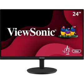ViewSonic VA2447-MHJ 24 Inch Full HD 1080p Monitor with Advanced Ergonomics, Ultra-Thin Bezel, AMD FreeSync, 75Hz, Eye Care, and HDMI, VGA Inputs for Home and Office, 24" Monitor, MVA technology, Full HD 1920 x 1080p, Ergonomic