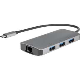 Rocstor Premium USB-C Hub with USB-A, Gigabit Ethernet & USB-C 100W PD, USB 3.0 Type C, External, 4 USB Port(s), 1 Network (RJ-45) Port(s)