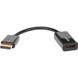 Rocstor DisplayPort to HDMI Adapter, 4K DP to HDMI Converter, UHD 4K 60Hz, 5.90" DisplayPort/HDMI A/V Cable for Audio/Video Device, Monitor, Projector, TV, Graphics Card, PC, Desktop Computer, MacBook, MacBook Air, Mac mini, Notebook, ..., First End: 1 x 