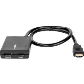 Rocstor 2-Port HDMI Splitter with USB Power-4K, Rocstor Premium HDMI Splitter 1 In 2 Out, 2-Port 4K HDMI Splitter, Ultra-HD 4K x 2K Video & Audio 3840x2160, First End (input): 1 x HDMI Male Digital Audio/Video