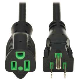 Tripp Lite Safe-IT Power Cord Hospital Medical Grade 5-15P 5-15R 6ft Cord - For Mobile Cart, Computer, Printer, Monitor, Television, UPS, PDU, Scanner, PC - 125 V AC13 A - Black - 6 ft Cord Length - North America