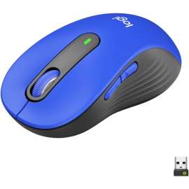 Logitech Signature M650 L Mouse, Optical, Wireless, Bluetooth/Radio Frequency, Blue