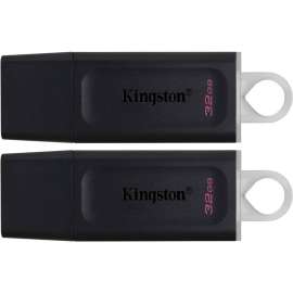 Kingston DataTraveler Exodia 32GB USB 3.2 (Gen 1) Flash Drive, 32 GB, USB 3.2 (Gen 1), Black, White, 5 Year Warranty