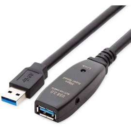 4XEM 30M Active USB 3.0 DC power input Extension Cable, 98.43 ft USB Data Transfer Cable for Peripheral Device, First End: 1 x USB 3.0 Type A, Male, Second End: 1 x Powered USB 3.0 Type A