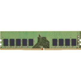 Kingston 8GB DDR4 SDRAM Memory Module - For Server - 8 GB - DDR4-3200/PC4-25600 DDR4 SDRAM - 3200 MHz Single-rank Memory - CL22 - 1.20 V - ECC - Unbuffered - 288-pin - DIMM - Lifetime Warranty