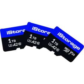 iStorage 1 TB microSDXC, 3 Pack, 100 MB/s Read, 95 MB/s Write