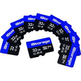 iStorage 32 GB microSDXC, 10 Pack, 100 MB/s Read, 95 MB/s Write
