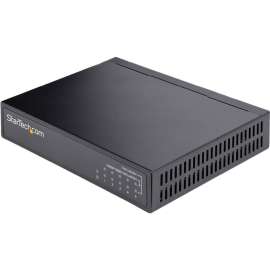 StarTech.com Unmanaged 2.5G Switch, 5 Port 2.5GBASE-T Unmanaged Ethernet Switch, Din Rail ,  Wall Mount, Multi-Gigabit, Auto-MDIX, 9K Jumbo, Support for 2.5GBASE-T, 5 port network switch supports 10/1000/1000/2500 Mbps over Ethernet Cat5e/Cat6/Cat6a, Unma