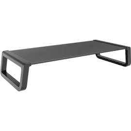 Amer Mounts Desk Monitor Riser Stand, 11 lb Load Capacity, 3.8" Height x 8.8" Width, Desk, Glass, Plastic