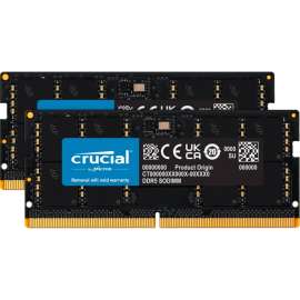 Micron Crucial 64GB (2 x 32GB) DDR5 SDRAM Memory Kit, For Notebook, 64 GB (2 x 32GB), DDR5-4800/PC5-38400 DDR5 SDRAM, 4800 MHz Dual-rank Memory