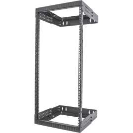 StarTech.com 24U 19" Wall Mount Network Rack, Adjustable Depth 12-20" Open Frame for Server Room /AV/Data/Computer Equipment w/Cage Nuts, Adjustable 2 Post 24U 19in wall mount network rack 12-20in mounting depth, EIA/ECA-310 compatible, Open frame design