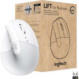 Logitech Lift Ergo Mouse, Optical, Wireless, Bluetooth/Radio Frequency, Off White